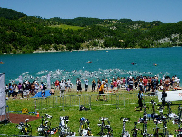 Il lago di Fistra durante la manifestazione