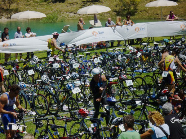 il triatlon: percorso in bici