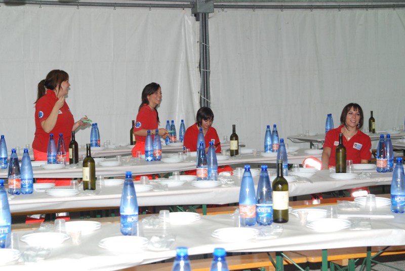 Preparativi per la sera