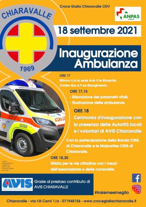 Inaugurazione ambulanza, manifesto
