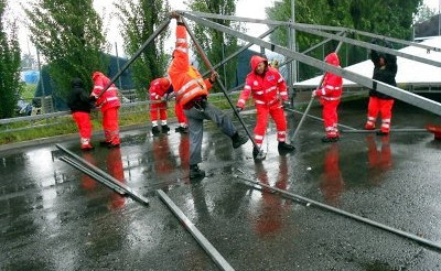 foto degli aiuti alla popolazione emiliana colpita dal terremoto